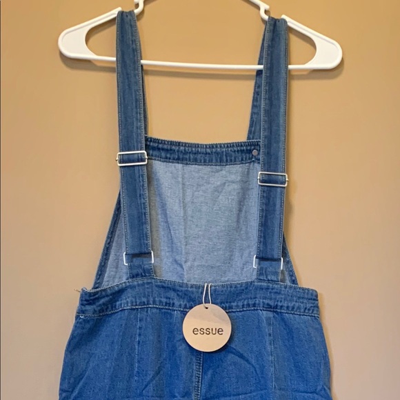 BNI Wide leg Denim Overalls - Picture 3 of 4